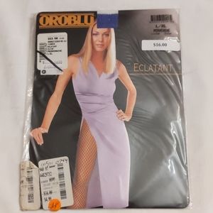 Oroblu elegant purple fishnet tights